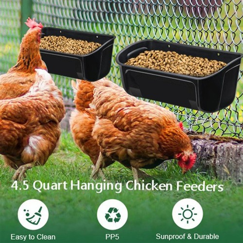 Large hanging chicken feeder - large,