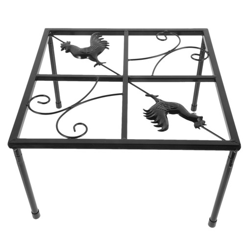 Metal chicken feeder stand - feeder,
