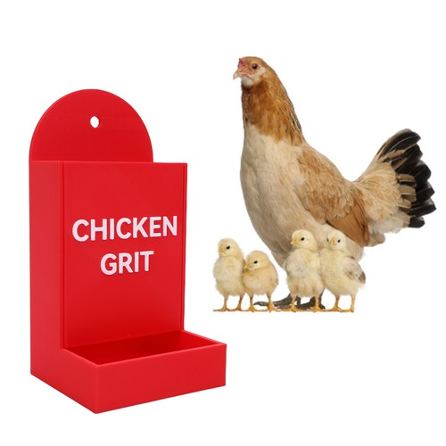 Mini chicken feeder decor red - chicken,