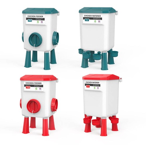 Chicken poultry feeder - poultry, drinker