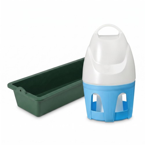 Chicken feeder trough - chicken,