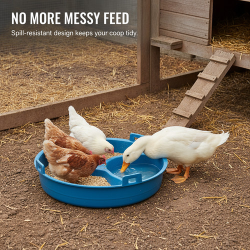 Freestanding poultry feeder - poultry,