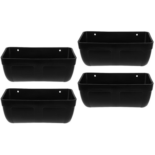 Black plastic poultry feeding - plastic,