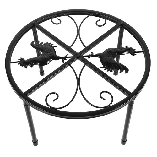 Iron chicken coop feeder stand - iron,